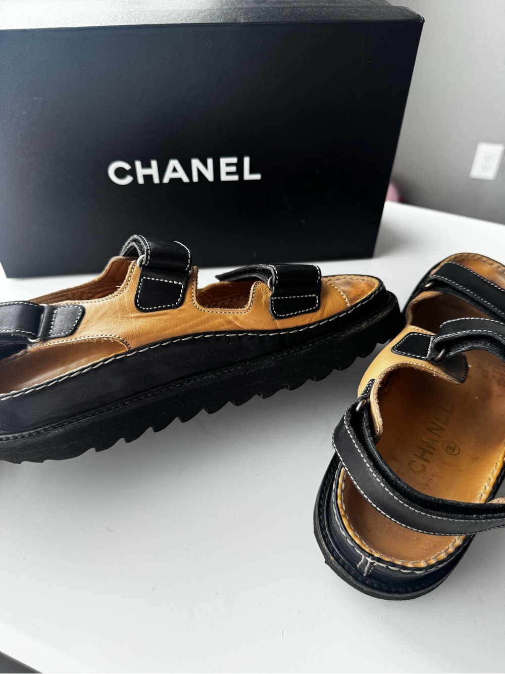 Chanel Velcro Sandals - Picture 5 of 8